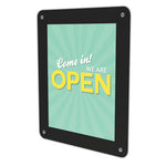 Superior Image Window Display, 8.5 x 11 Insert, Clear/Black