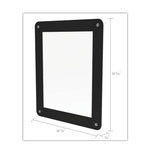 Superior Image Window Display, 8.5 x 11 Insert, Clear/Black