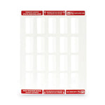 Laser Printable Index Tabs, 1/5-Cut, White, 2" Wide, 300/Pack