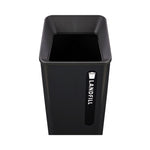 Sustain Decorative Refuse with Recycling Lid, 23 gal, Metal/Plastic, Black