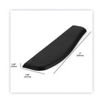 ErgoSoft Wrist Rest for Slim Keyboards, 17 x 4, Black