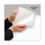 WallMates Self-Adhesive Dry Erase Writing/Planning Surface, 36 x 24, White/Gray/Orange Sheets, Undated