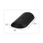 ErgoSoft Wrist Rest for Standard Mouse, 8.7 x 7.8, Black