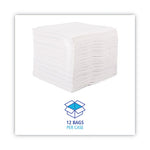 DRC Wipers, 12 x 13, White, 90 Bag, 12 Bags/Carton