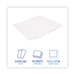 DRC Wipers, 12 x 13, White, 56 Bag, 18 Bags/Carton