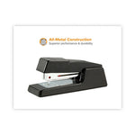 B400 Executive Half Strip Stapler, 20-Sheet Capacity, Black