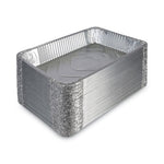 Aluminum Steam Table Pans, Full-Size Deep, 3.19" Deep, 12.81 x 20.75, 50/Carton