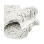 Cut-End Wet Mop Head, Cotton, No. 24, White 12/Carton