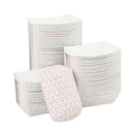 Paper Food Baskets, 0.5 lb Capacity, Red/White, 1,000/Carton