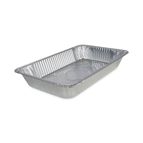 Aluminum Steam Table Pans, Full-Size Deep, 3.19" Deep, 12.81 x 20.75, 50/Carton