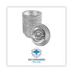 Round Aluminum To-Go Containers, 24 oz, 7" Diameter x 1.47"h, Silver, 500/Carton