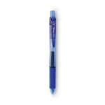 EnerGel-X Gel Pen, Retractable, Fine 0.5 mm Needle Tip, Blue Ink, Translucent Blue/Blue Barrel, Dozen