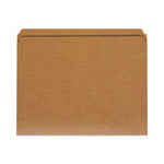 Reinforced Kraft Top Tab File Folders, Straight Tabs, Letter Size, 0.75" Expansion, Brown, 100/Box