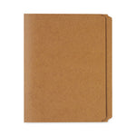 Reinforced Kraft Top Tab File Folders, Straight Tabs, Letter Size, 0.75" Expansion, Brown, 100/Box