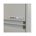 HOL-DEX Magnetic Shelf/Bin Label Holders, Side Load, 1 x 6, Clear, 10/Box