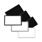 Slap-Stick Magnetic Label Holders, Side Load, 4.25 x 2.5, Black, 10/Pack