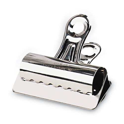 Bulldog Clips, Jumbo, Nickel, 12/Box