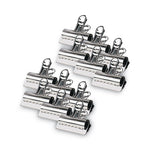 Bulldog Clips, Jumbo, Nickel, 12/Box