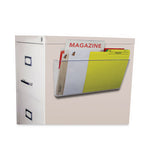 Unbreakable Magnetic Wall File, Legal/Letter Size, 16" x 4" x 7", Clear