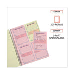 Wirebound Message Books, Two-Part Carbonless, 5.5 x 3.88, 4 Forms/Sheet, 200 Forms Total