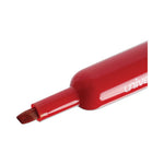 Chisel Tip Permanent Marker, Broad Chisel Tip, Red, Dozen