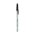 Ballpoint Pen Value Pack, Stick, Medium 1 mm, Black Ink, Gray/Black Barrel, 60/Pack