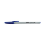 Ballpoint Pen Value Pack, Stick, Medium 1 mm, Blue Ink, Gray/Blue Barrel, 60/Pack