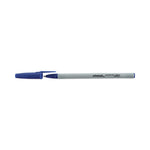 Ballpoint Pen Value Pack, Stick, Medium 1 mm, Blue Ink, Gray/Blue Barrel, 60/Pack