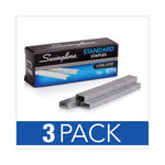 S.F. 1 Standard Staples, 0.25" Leg, 0.5" Crown, Steel, 5,000/Box, 3 Boxes/Pack