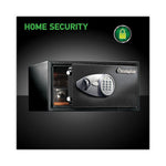 Electronic Lock Security Safe, 1 cu ft, 16.94w x 14.56d x 8.88h, Black