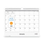 Enterprise Wall Calendar, Enterprise Geometric Artwork, 15 x 12, White/Gray Sheets, 12-Month (Jan to Dec): 2024