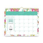 Day Designer Peyton Academic Wall Calendar, Floral Artwork, 11 x 8.75, White Sheets, 12-Month (July to June): 2023 to 2024