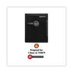 Fire-Safe with Digital Keypad Access, 2 cu ft, 18.67w x 19.38d x 23.88h, Black