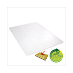 Antimicrobial Chair Mat, Rectangular, 45 x 53, Clear