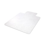 EconoMat All Day Use Chair Mat for Hard Floors, Flat Packed, 46 x 60, Lipped, Clear