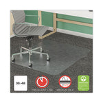 SuperMat Frequent Use Chair Mat, Med Pile Carpet, Roll, 45 x 53, Rectangular, Clear