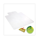 EconoMat All Day Use Chair Mat for Hard Floors, Rolled Packed, 36 x 48, Lipped, Clear