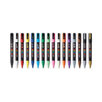 Permanent Specialty Marker, Fine Bullet Tip, Assorted Colors,16/Pack