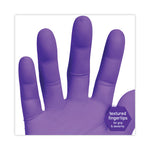 PURPLE NITRILE Exam Gloves, 242 mm Length, X-Large, Purple, 90/Box