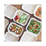 Fiber Hinged Hoagie Box Containers, 9 x 6 x 3, Natural, Paper, 500/Carton