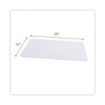 Shelf Liners For Wire Shelving, Clear Plastic, 36w x 24d, 4/Pack