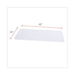 Shelf Liners For Wire Shelving, Clear Plastic, 48w x 24d, 4/Pack