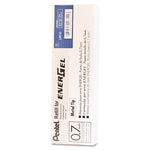 Refill for Pentel EnerGel Retractable Liquid Gel Pens, Medium Conical Tip, Blue Ink