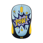 Design Collection Wireless Optical Mouse, 2.4 GHz Frequency/33 ft Wireless Range, Left/Right Hand Use, Pow