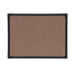 Tech Cork Board, 24 x 18, Brown Surface, Black Aluminum Frame