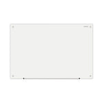 Frameless Glass Marker Board, 36 x 24, White Surface