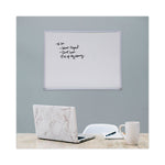 Melamine Dry Erase Board with Aluminum Frame, 24 x 18, White Surface, Anodized Aluminum Frame