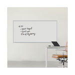 Deluxe Melamine Dry Erase Board, 96 x 48, Melamine White Surface, Silver Anodized Aluminum Frame