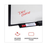 Design Series Deluxe Dry Erase Board, 36 x 24, White Surface, Black Anodized Aluminum Frame