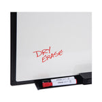 Design Series Deluxe Dry Erase Board, 36 x 24, White Surface, Black Anodized Aluminum Frame